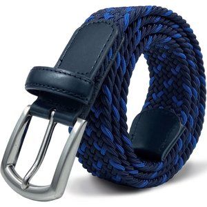 Men's Braided Elastic Belt - Stretch Casual Golf Belts for Men Big and Tall
